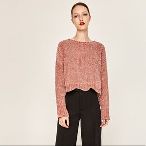 Zara rusty pink sweater